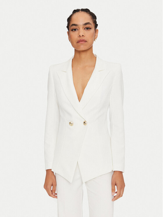 Rinascimento Blazer CFC0119980003 Blanc Regular Fit