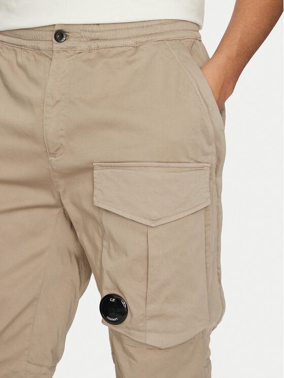 C.P. Company C.P. Company Spodnie materiałowe 18CMPA169A005694G Beżowy Relaxed Fit