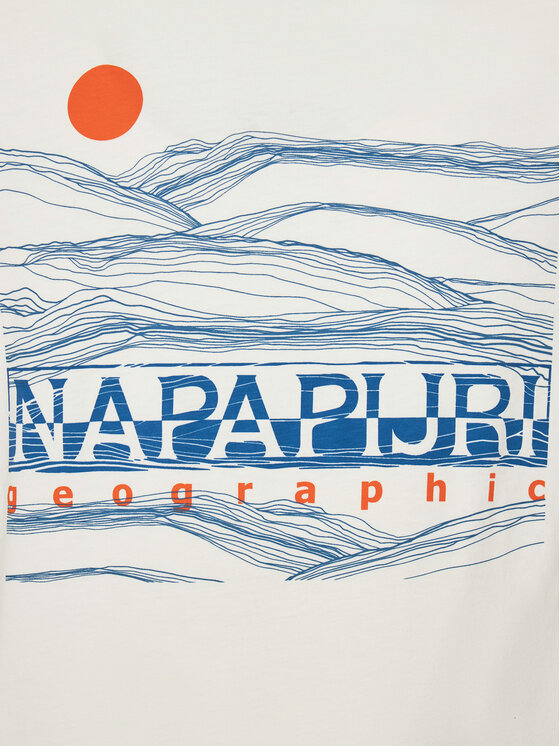 Napapijri Napapijri T-Shirt S-Buti NP0A4INM Biały Regular Fit