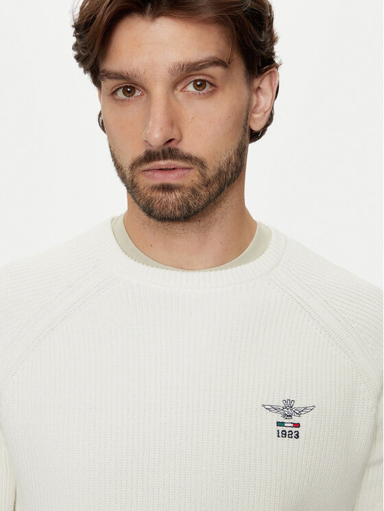 Aeronautica Militare Aeronautica Militare Светр 242MA1508L529 Білий Regular Fit