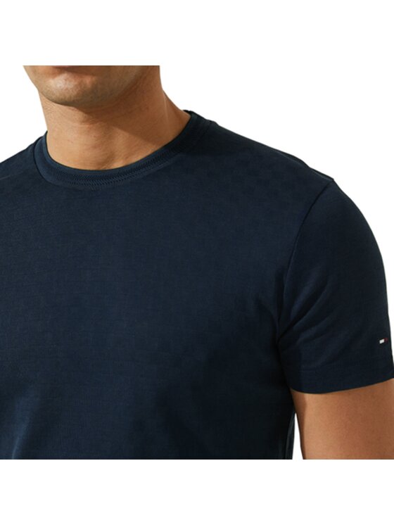 Tommy Hilfiger Tommy Hilfiger T-Shirt DRESSED Granatowy Slim Fit