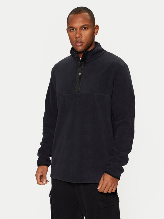 Brave Soul Brave Soul Felpa di pile MSS-675DOM Blu scuro Relaxed Fit