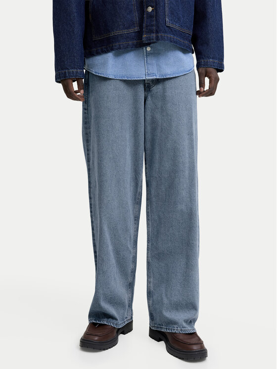 Jack & Jones Jack & Jones Jeansy Dave Original 12290230 Modrá Baggy Fit