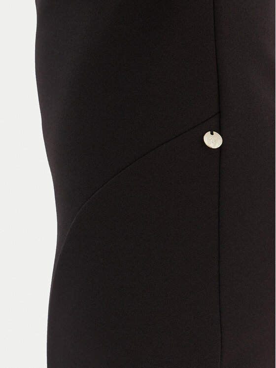 Rinascimento Rinascimento Koktejlové šaty CFC0126635003 Černá Slim Fit