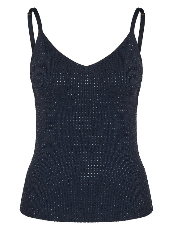 Fracomina Fracomina Top FR25ST4006K410J9 Tamnoplava Slim Fit