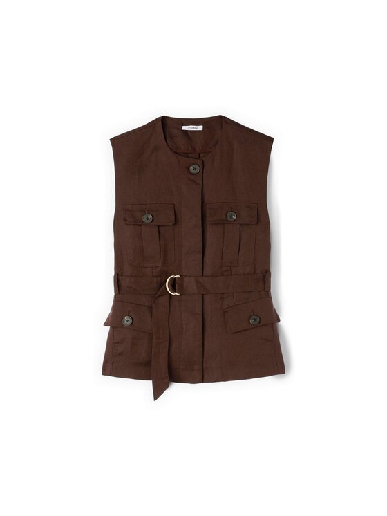 Motivi Motivi Giacca di transizione L020Q000083N0V2 Marrone Regular Fit