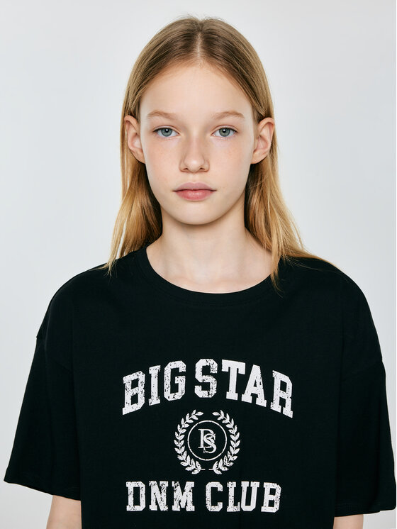 BIG STAR BIG STAR T-Shirt MINKA Czarny Comfort Fit
