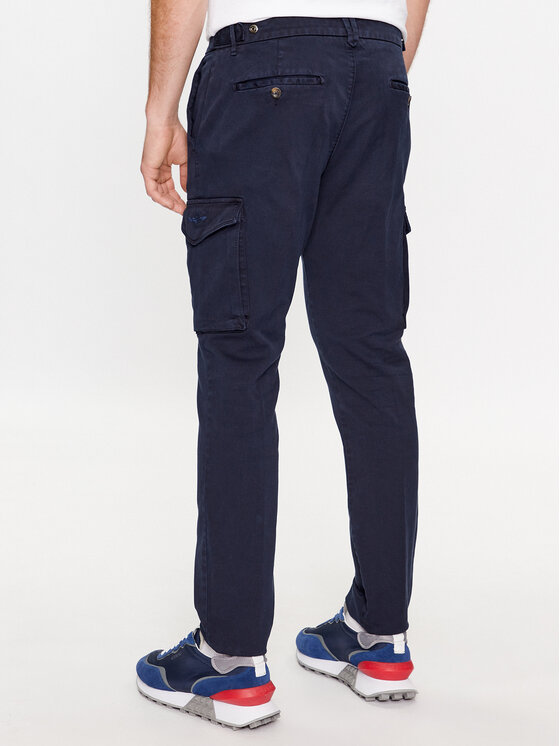 Aeronautica Militare Aeronautica Militare Stoffhose 232PA1545CT3143 Dunkelblau Regular Fit