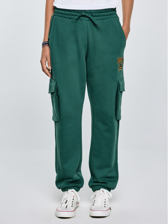 BIG STAR BIG STAR Spodnie dresowe CARGIR Zielony Basic Fit