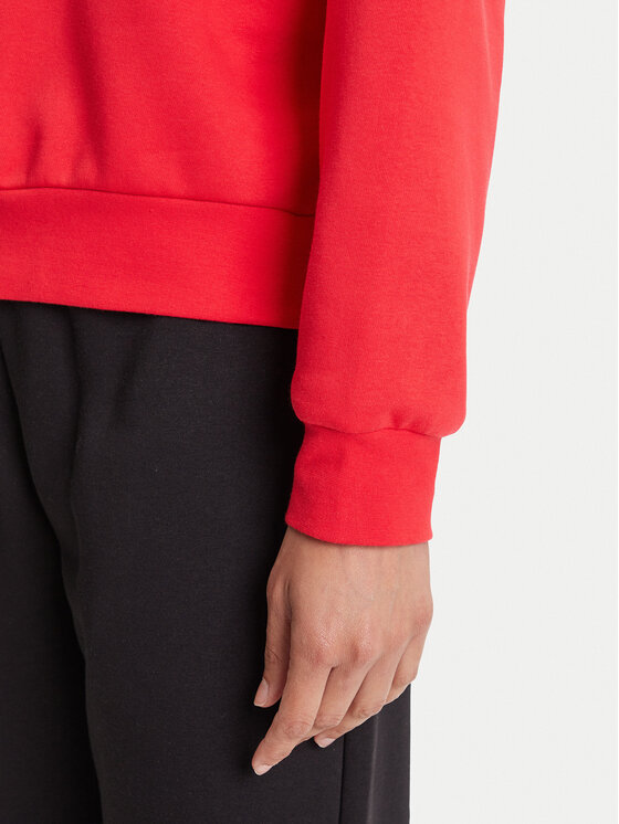 adidas adidas Majica dugih rukava Essentials Small Logo Feelcozy JI6061 Crvena Loose Fit