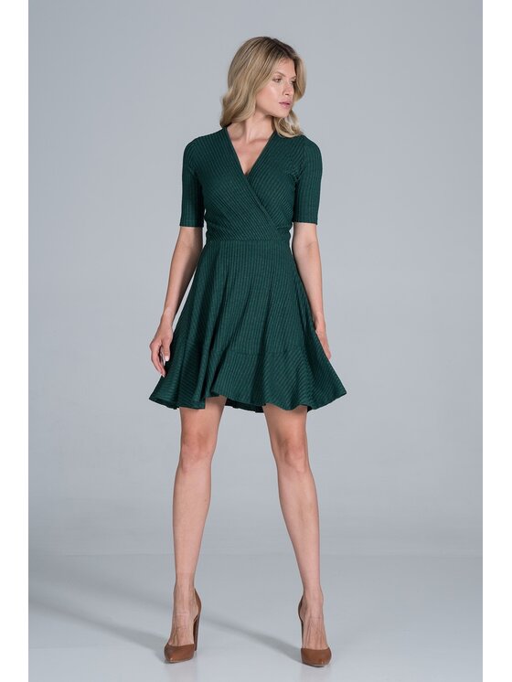 FIGL FIGLFIGL Vestito M821 Verde Regular Fit
