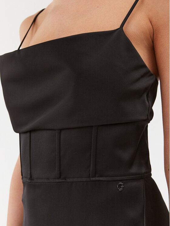 Guess Guess Φόρεμα κοκτέιλ W3BK82 WDEE2 Μαύρο Regular Fit