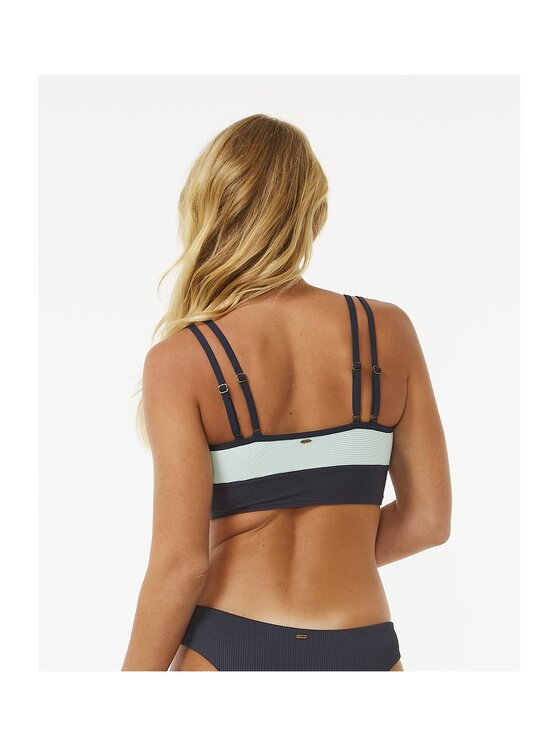 Rip Curl Rip Curl Góra od bikini Block Party Spliced Crop Granatowy