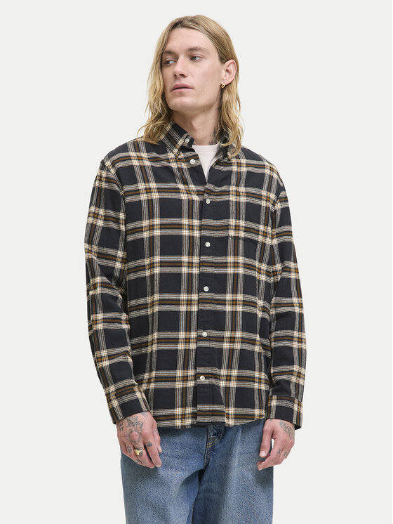 Jack&Jones Jack&Jones Košulja Classic Flannel 12278406 Crna Regular Fit