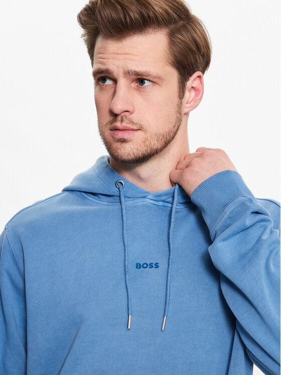 BOSS Boss Світшот 50472411 Голубий Regular Fit