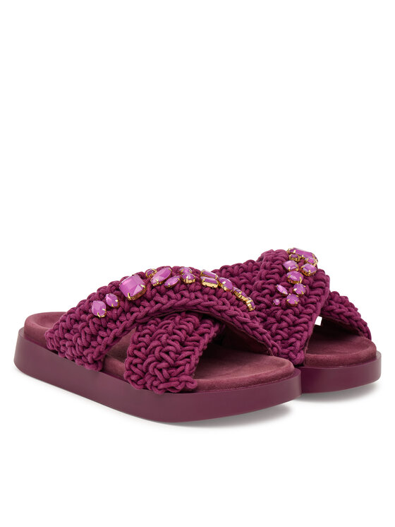 Inuikii Inuikii Papucs Woven Stones 1004.003.0073 Bordó