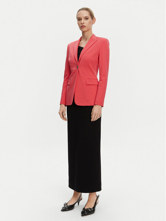 PINKO PINKO Marynarka 104903 A1L3 Koralowy Regular Fit