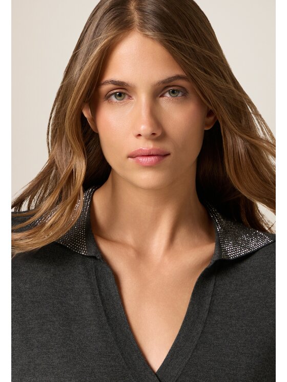 Oltre Oltre Cardigan M291J005025N023 Grigio Slim Fit