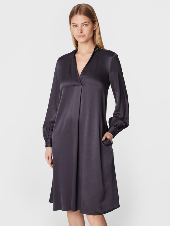 Peserico Peserico Každodenní šaty S02172 Tmavomodrá Regular Fit