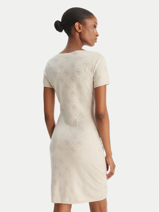Guess Guess Strickkleid W6RK92 Z3JD2 Beige Regular Fit