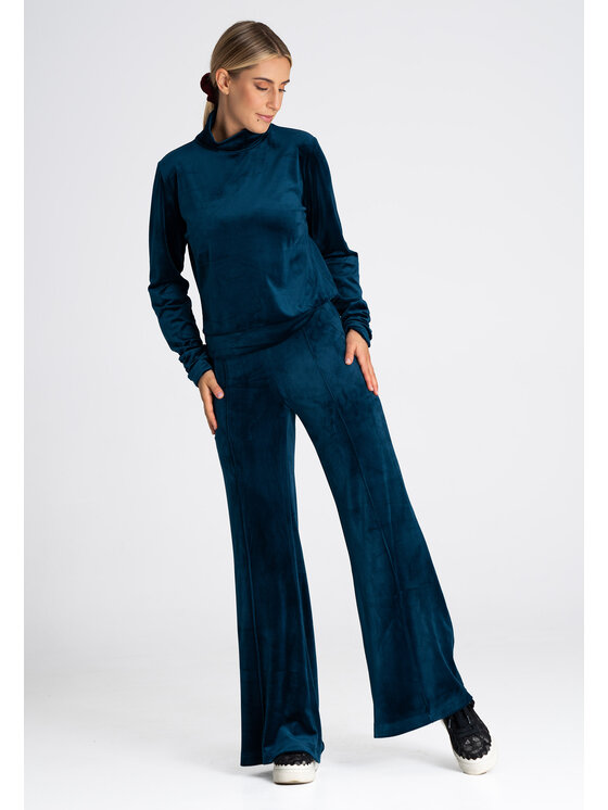 FIGL FIGL Mikina M967 Modrá Regular Fit