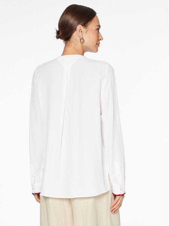 Tommy Hilfiger Tommy Hilfiger Blusa WW0WW37994 Bianco Regular Fit