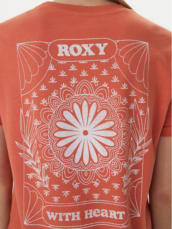 Roxy Roxy T-krekls Oceanregular ERJZT06110 Oranžs Regular Fit
