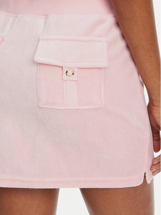 Juicy Couture Juicy Couture tepláková sukně Heritage JCGGS125022G Růžová Slim Fit