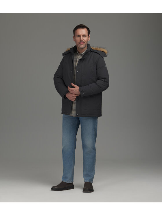 Lee Cooper Lee Cooper Kurtka jeansowa JOHNNY Szary ciemny Regular Fit