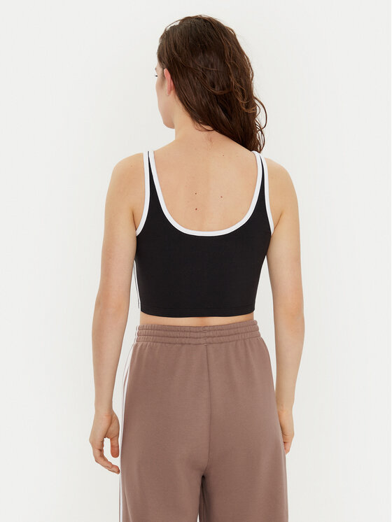 adidas adidas Top adicolor 3-Stripes JD4612 Čierna Slim Fit