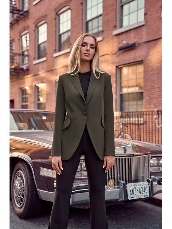 Made of Emotion Made of Emotion Marynarka M701 Zielony Casual Fit