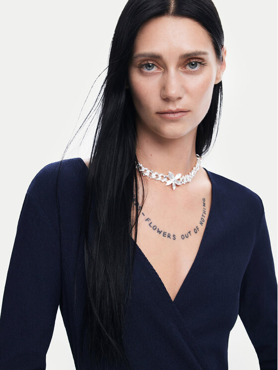 Desigual Desigual Kasdieninė suknelė Filadelfia 24WWVW37 Tamsiai mėlyna Regular Fit