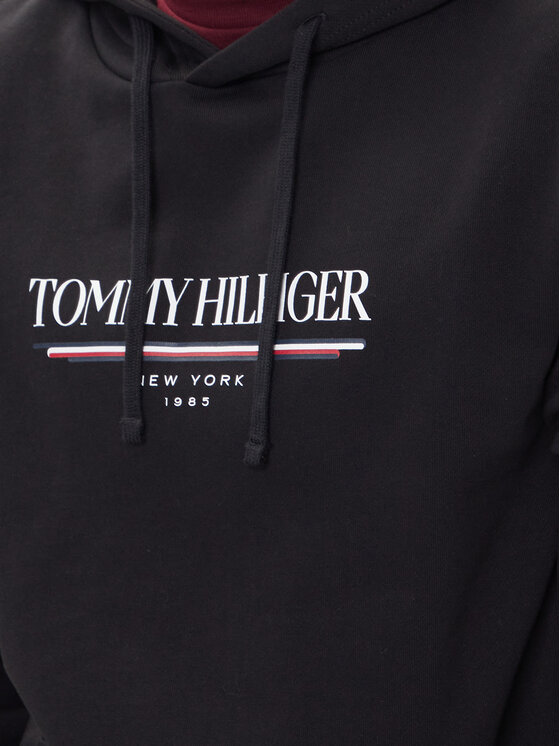 Tommy Hilfiger Tommy Hilfiger Bluza Brand Love MW0MW40534 Czarny Regular Fit