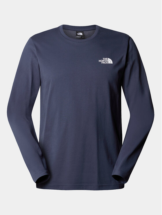 The North Face The North Face Majica z dolgimi rokavi Simple Dome NF0A87QN Mornarsko modra Regular Fit