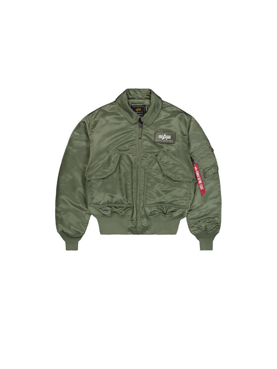 Alpha Industries Alpha Industries Kurtka bomber CWU-45 Heritage Bomber Jacket Zielony Core Fit