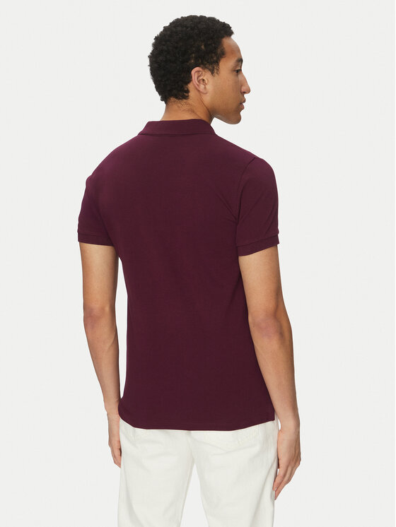 Geox Geox Polokošile M5511B T3240 F8312 Bordó Regular Fit