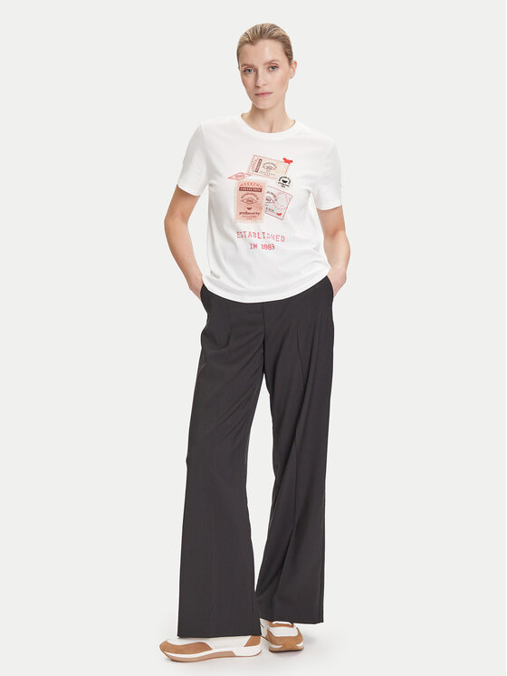 Weekend Max Mara Weekend Max Mara T-Shirt Ara 2525976041 Biały Regular Fit