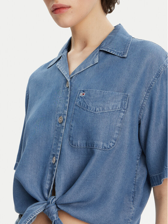 Tommy Jeans Tommy Jeans Košulja DW0DW20603 Plava Relaxed Fit