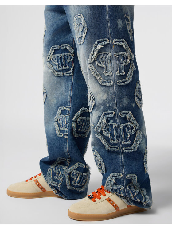 PHILIPP PLEIN PHILIPP PLEIN Jeansy 28973 Niebieski Loose Fit