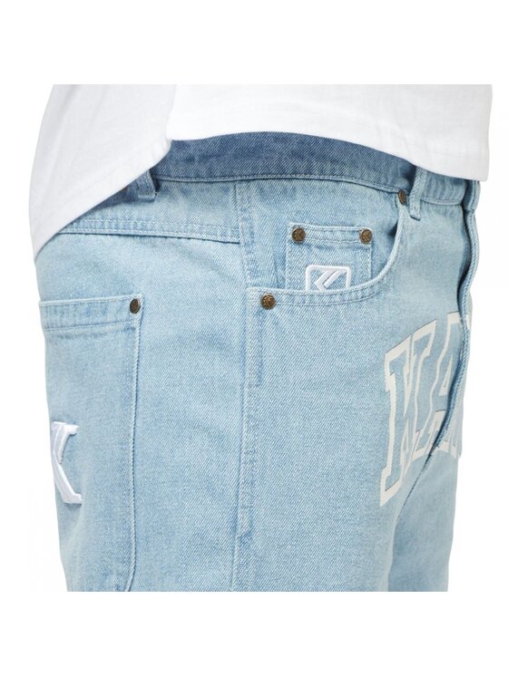 Karl Kani Karl Kani Športové kraťasy SERIF DENIM SHORTS Modrá Regular Fit