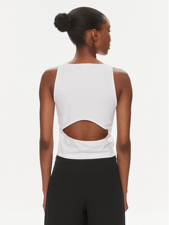 Calvin Klein Jeans Calvin Klein Jeans Top Archival J20J223107 Biały Slim Fit