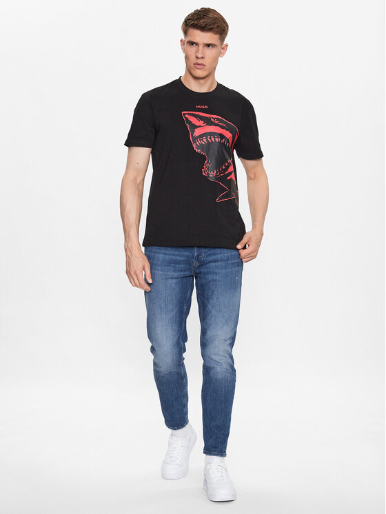 HUGO Hugo T-Shirt 50493058 Czarny Regular Fit