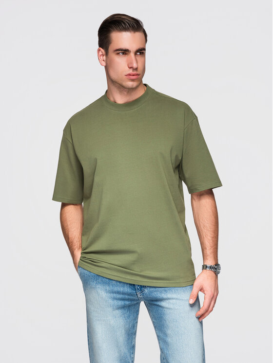 Ombre Ombre Komplet t-shirtów OM-TSBC-0291 Kolorowy Loose Fit