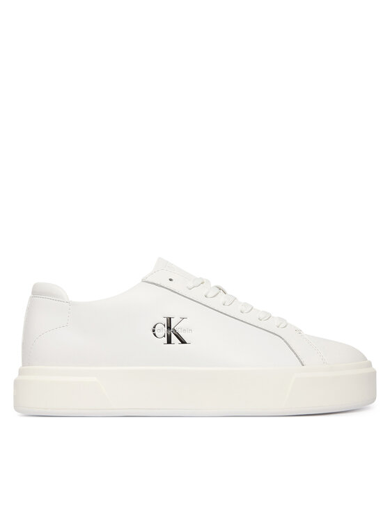 Calvin Klein Calvin Klein Сникърси Basket Cupsole Laceup Lth Ml YM0YM01460 Бял