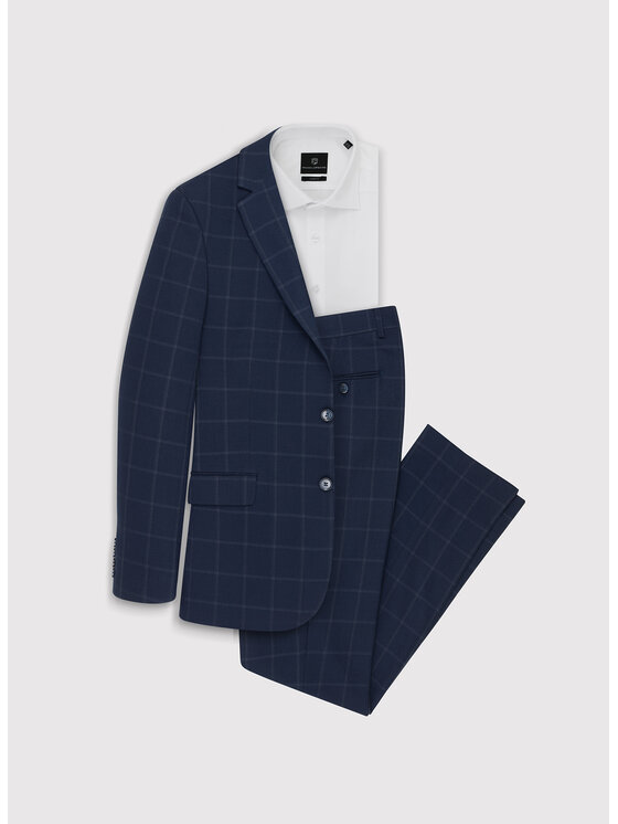 Pako Lorente Pako Lorente Spodnie garniturowe P23WF-6G-002 Granatowy Slim Fit