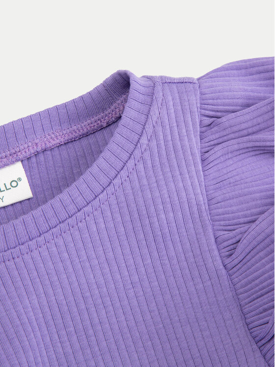 Coccodrillo Coccodrillo Bluzka ZC4143101AGK Fioletowy Slim Fit