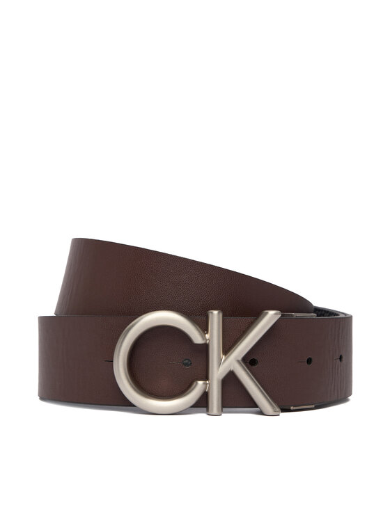 Calvin Klein Calvin Klein Cintura da uomo Ck Hallmark Logo 35Mm Adj/Rev LV04D7034G Nero