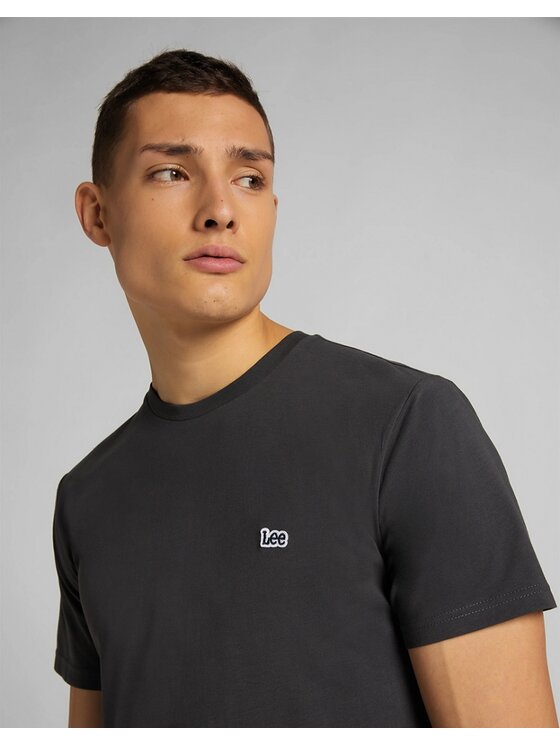 Lee Lee T-shirt SS SMALL LOGO TEE Blu scuro Regular Fit