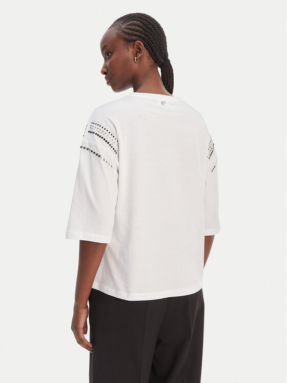 Liu Jo Liu Jo T-Shirt WA6128 JS904 Biały Relaxed Fit