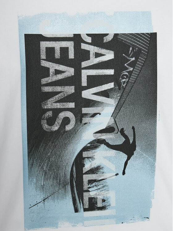 Calvin Klein Jeans Calvin Klein Jeans Palaidinė Photograph IB0IB01987 Balta Loose Fit